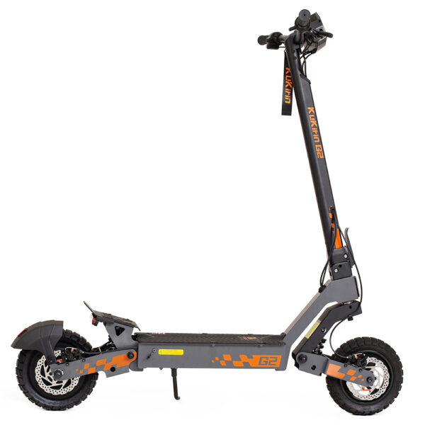 Kukirin G2 Foldable Electric Scooter 2025 Upgrade 800W Motor 48V 15.6Ah Battery 10-inch Tire 45km/h Max Speed 55km Range Touchscreen Display Disc Brake 7 Light System - Black - Image 2