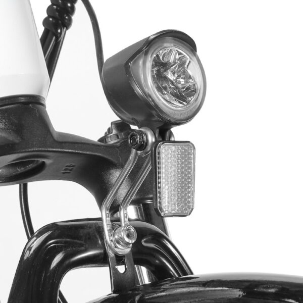 Eleglide T1 Step-Thru Electric Trekking Bike 27.5 Inch CST Tires 36V 13Ah Battery 250W Brushless Motor 25Km/h Shimano 7 Gears 100km Max Range IPX4 Waterproof 120kg Max Load Dual Disk Brakes - White - Image 6